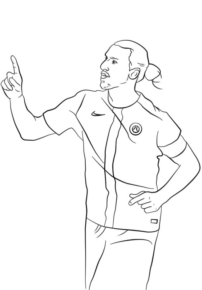 Disegno di calciatore professionista da stampare e colorare 8 Disegno di calciatore professionista da stampare e colorare 8