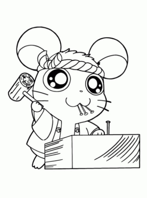 Disegno di Hamtaro da stampare e colorare 22