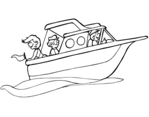 Disegno di nave da stampare e colorare 1