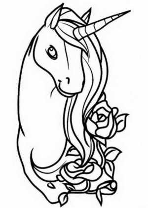 Disegno di unicorno da stampare e colorare 66