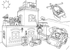 Disegno di LEGO City da stampare e colorare 7