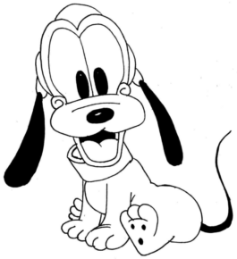 Disegno di Pluto da stampare e colorare 15