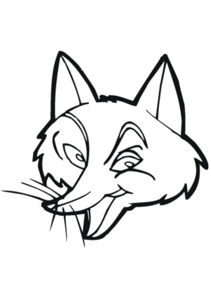 Disegno di volpe da stampare e colorare 43