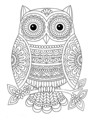 Disegno di mandala da stampare e colorare 127