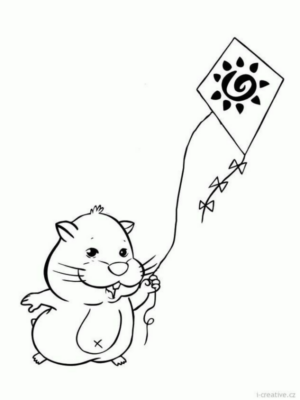 Disegno di criceto da stampare e colorare 13