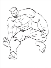 Disegno di Hulk da stampare e colorare 95