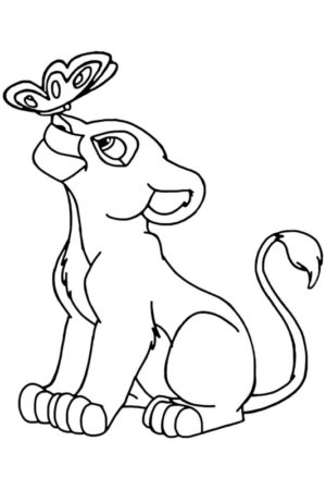 Disegno di Re Leone da stampare e colorare 161