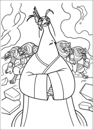 Disegno di Kung Fu Panda da stampare e colorare 18