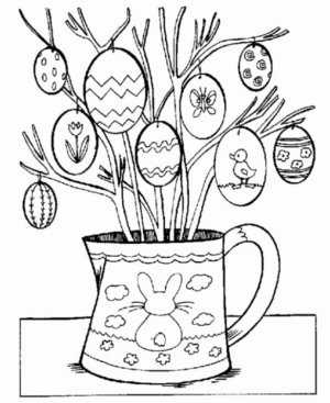 Disegno di uovo di Pasqua da stampare e colorare 69 Disegno di uovo di Pasqua da stampare e colorare 69