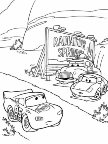 Disegno di Cars da stampare e colorare 246
