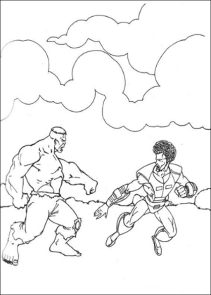 Disegno di Hulk da stampare e colorare 29