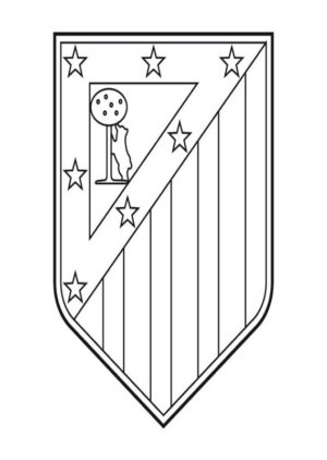 Disegno di stemma squadre di calcio da stampare e colorare 14