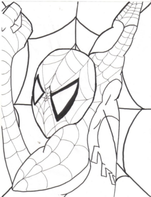 Disegno di Spiderman da stampare e colorare 102