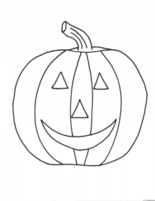 Disegno di zucca di Halloween da stampare e colorare 168 Disegno di zucca di Halloween da stampare e colorare 168