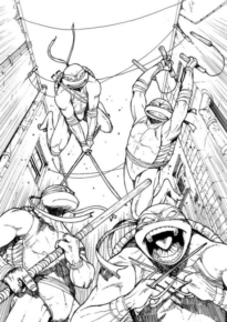 Disegno di Tartarughe Ninja da stampare e colorare 10 Disegno di Tartarughe Ninja da stampare e colorare 10