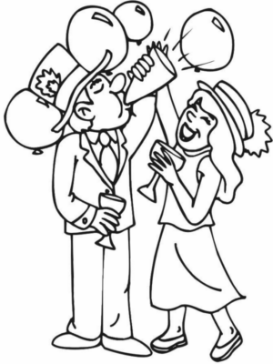 Disegno di Carnevale da stampare e colorare 12