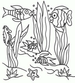Disegno di pesce da stampare e colorare 120