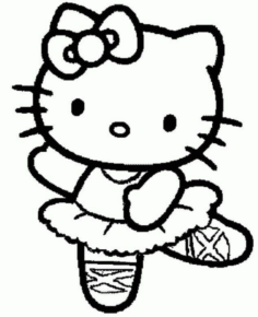 Disegno di Hello Kitty da stampare e colorare 236