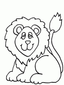 Disegno di leone da stampare e colorare 84