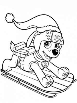 Disegno di Paw Patrol – Cane pompiere da stampare e colorare 39
