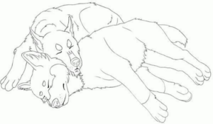 Disegno di lupo da stampare e colorare 75