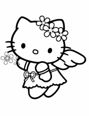 Disegno di Hello Kitty da stampare e colorare 184