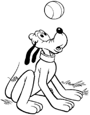 Disegno di Pluto da stampare e colorare 34