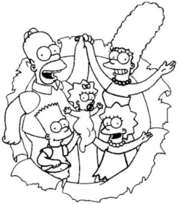 Disegno di I Simpson da stampare e colorare 34