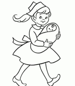 Disegno di infermiere da stampare e colorare 23