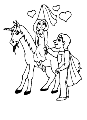 Disegno di principessa da stampare e colorare 9
