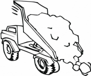 Disegno di mezzo da lavoro da stampare e colorare 106