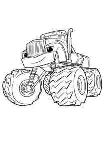 Disegno di monstertruck da stampare e colorare 44
