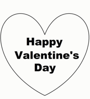 Disegno di San Valentino da stampare e colorare 25