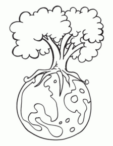 Disegno di albero da stampare e colorare 20