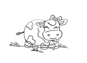 Disegno di mucca da stampare e colorare 96