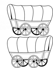 Disegno di carrozza da stampare e colorare 2