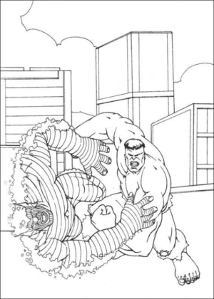 Disegno di Hulk da stampare e colorare 32