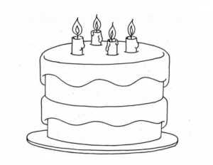 Disegno di compleanno da stampare e colorare 25