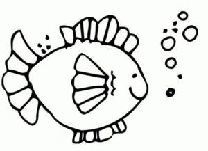 Disegno di pesce da stampare e colorare 236