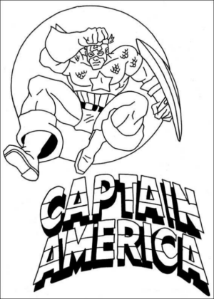 Disegno di Capitan America da stampare e colorare 17