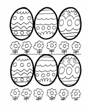 Disegno di uovo di Pasqua da stampare e colorare 216 Disegno di uovo di Pasqua da stampare e colorare 216