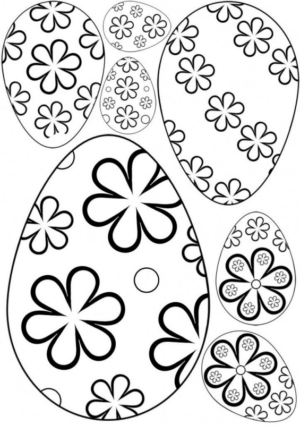 Disegno di uovo di Pasqua da stampare e colorare 157 Disegno di uovo di Pasqua da stampare e colorare 157