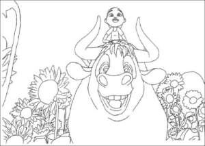 Disegno di toro da stampare e colorare 24