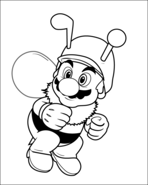 Disegno di Super Mario da stampare e colorare 102
