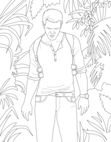 Disegno di Uncharted da stampare e colorare