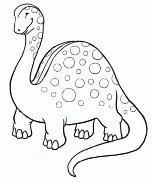 Disegno di Brachiosauro da stampare e colorare 36