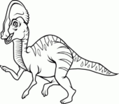 Disegni di Parasaurolofi da colorare