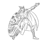 Disegni di Thor da colorare