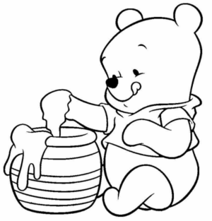 Disegno di Winnie The Pooh da stampare e colorare 18
