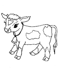Disegno di mucca da stampare e colorare 71